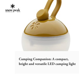 Snow Peak Hozuki Mini linterna – compacto, brillante, versátil luz de camping – 2.1 oz – musgo