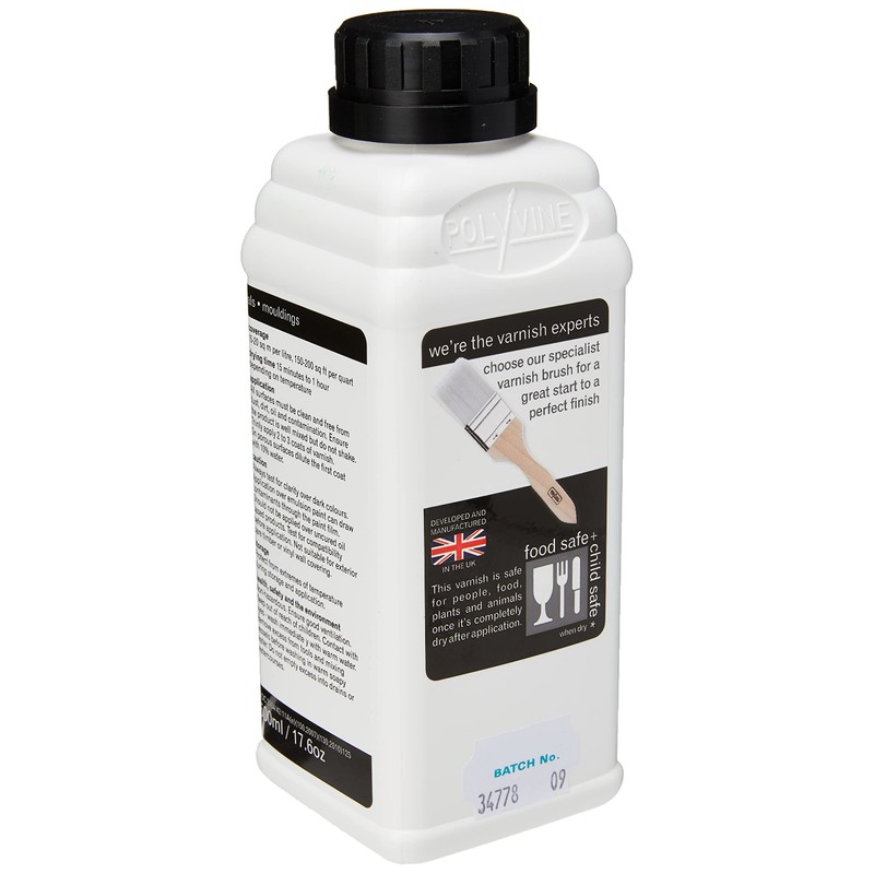 Polyvine Decorator's Varnish Gloss Finish Pint / 500ml