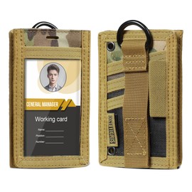 OneTigris Tactical ID Card/Pass/Badge Holder with Neck Strap