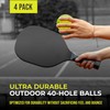 OLIN Ultra40 Ultra Durable Outdoor Pickleball Balls USA Pickleball Approved
