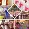 SARVAM FASHION Elegant Organza Chair Sashes Sheer Fabric Sashes for
