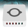 Intelligent Wireless Charging USB Station 6 Ports QC3.0 Fast Charge