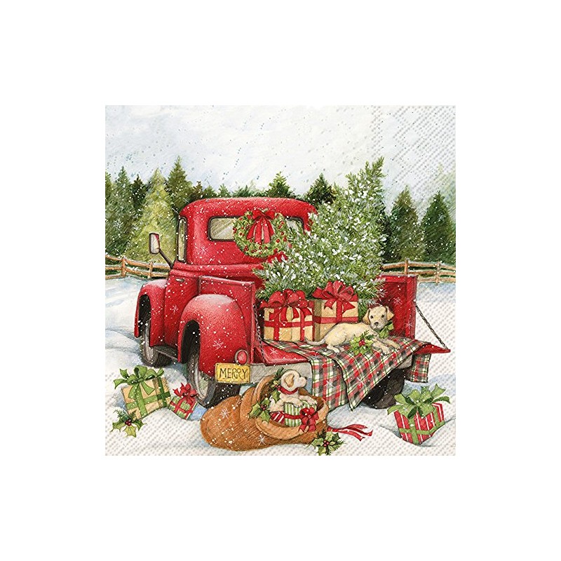 IHR Ideal Home Range Cocktail Napkins Winter Holiday 3-Ply Paper