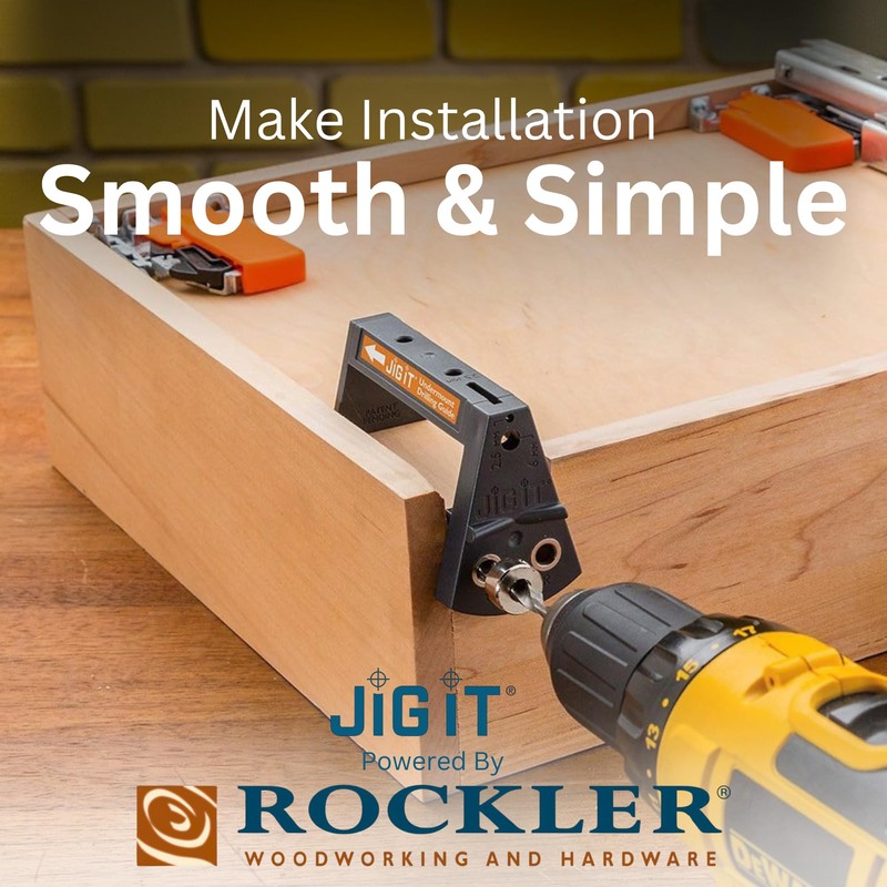 JIG IT Undermount Drilling Guide - Durable ABS Plastic Drill