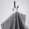 Möve Quadretti Walk-Towelling Towel Grey Size 50 x 100 cm