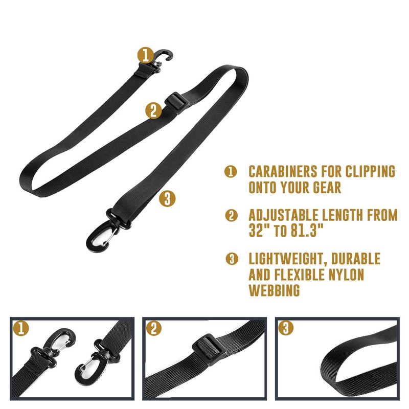 OneTigris Shoulder Straps Replacement Adjustable Strap for Briefcase Messenger Bag,