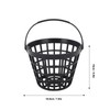 Black Golf Ball Basket Nylon Plastic Golfball Container Golf Ball