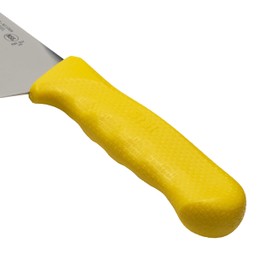Winco 8" Commercial-Grade Chef's Knife with German Steel Blade, Yellow