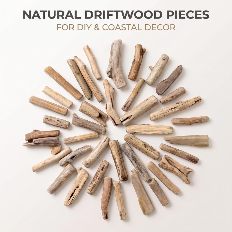Craft Sticks, 20Pcs Mini Wood Log for Rustic Home Decor