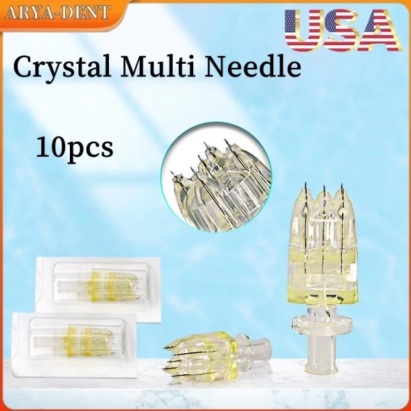 Unbranded 10pcs 5 Pin Crystal Multi-Tips Replace Needle For Beauty