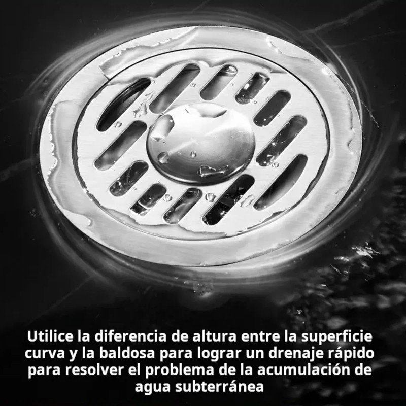 2pz Coladera Baño Acero Inoxidable Anti Olores E Insectos