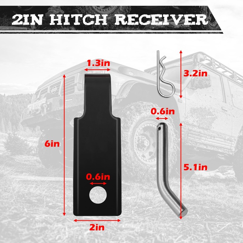 Handfly Offroad Recovery Kit, 3" x 30 ft Tow Recovery