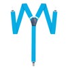 Suspenders Men - Elegante - Clip ajustable liso recto por