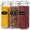 VITEVER [ Taller ] 92oz Glass Jars with Airtight Lid,