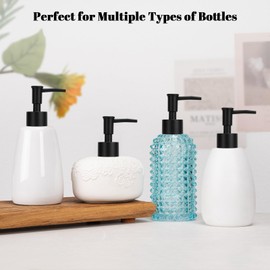 UHEY HOME Plastic Soap Dispenser Pump Replacement for Standard 28/400 Thread Size for Your Lotion or Dish Soap Refill Dispenser Kitchen Bathroom 2 Pack