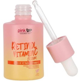 PINK UP Retinol Vitamin C Serum Suero Facial Antimanchas y Antiedad Ilumina y Reafirma la Piel Minimiza Arrugas y Poros Retinol Vitamina C Serum Facial Modelo PKSK08