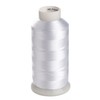 Simthreads 60WT (75D/2) Polyester Embroidery Machine Thread White Color for