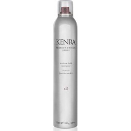 Kenra Perfect Medium Spray 13 50% | Provides Styling Control Without Stiffness | Medium Hold | Fast-Drying Formulation | High Shine Finish | All Hair Types | 10 oz