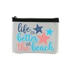 Life Is Better At The Beach Coin Purse Wallet Pouch