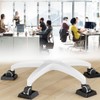 OUDQFCJ Set of 4 Adjustable Furniture Riser Heavy Duty Plastic