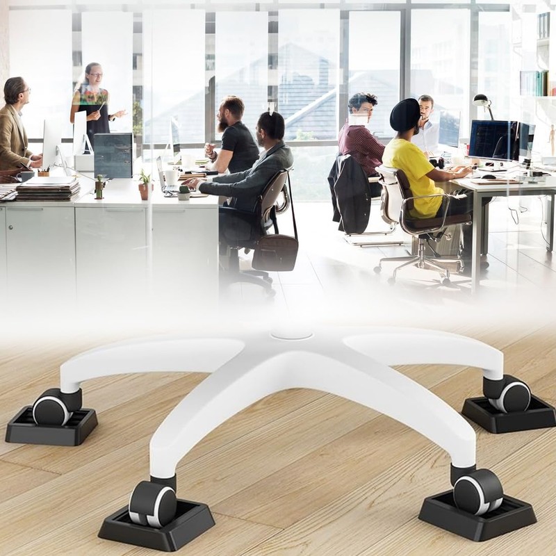 OUDQFCJ Set of 4 Adjustable Furniture Riser Heavy Duty Plastic
