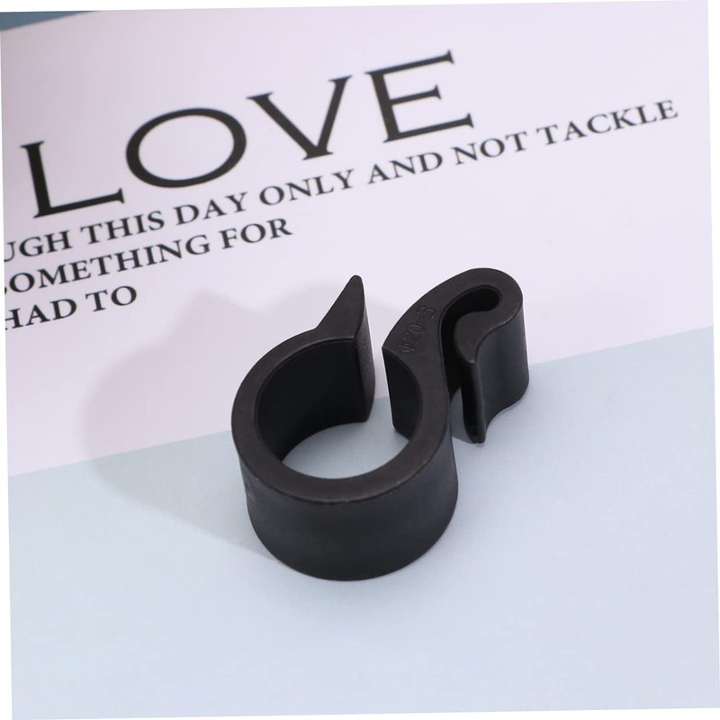 Totority 50Pcs Garden Hose Fastening Clips Durable Pe Pipe Hooks