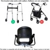 FreeAgain Universal Walker Holder for Mobility Scooters(Thicken)- Compatible with Pride