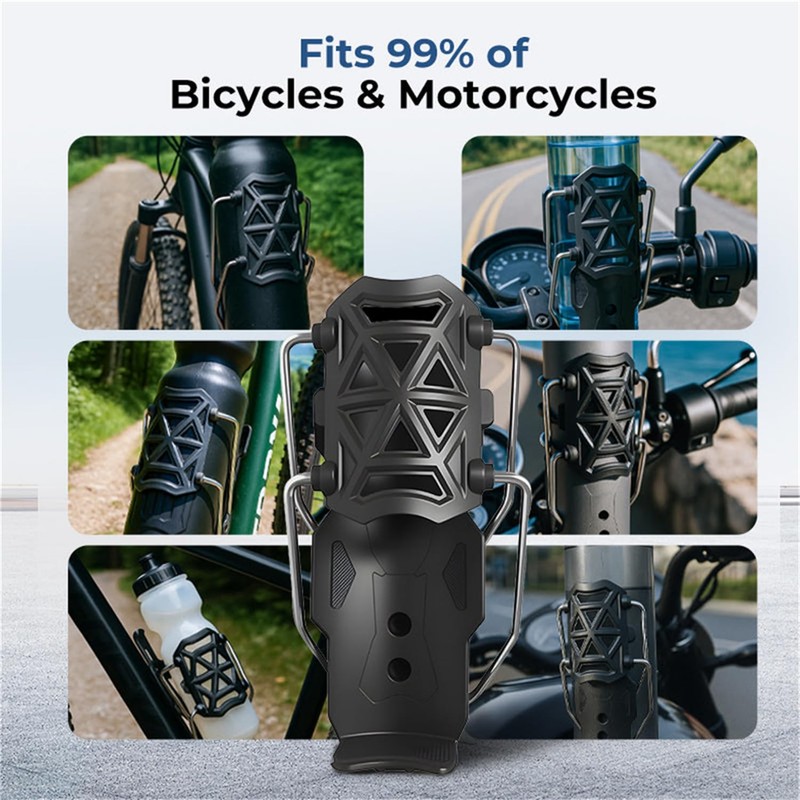 Adjustable Bike & Motorcycle Drink Holder – Rotating Handlebar Cup