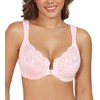 DotVol Women's Front Closure Fastening Bra Underwire Plus Size U-Back