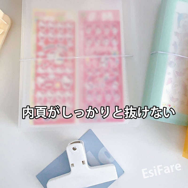 EsiFare Sticker Storage Book, Sticker Storage, Double-Sided Sticker Book, Vertical