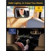 TAZENI Baby Car Mirror With Light for Baby Rechargeable Baby