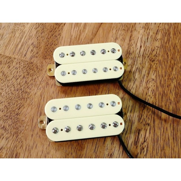 Unbranded HIGH OUTPUT HUMBUCKER PICKUP SET VINTAGE WHITE ALNICO 2