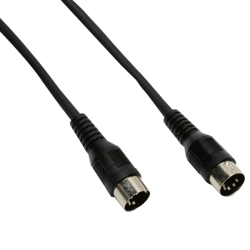 Kikutani TM-300 TECH MIDI Cord, 9.8 ft (3 m), Black