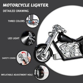 WEQTETJU Funny Mini Car Lighter, Refillable Torch Lighter, Unique Gifts for Men Candle Lighter Camping Hiking Accessories Gear(No Butane Fuel) (#7)