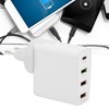 53W 4 Port Mobile Phone Charger 20W PD QC3.0 Fast
