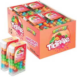 Fresh Mixed Fruits Breath Savers Candy TidBites for on the go Refreshment - Fruity Flavored Hard Candy Mouth Breath Fresherner, Pack Kills Bad Breath Germs, Gluten Free, Kosher 16 Units, 0.63oz