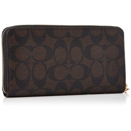Coach C4452 Long Wallet, Im/BrownBlack, Free size