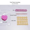 Press-on False Nails, medium ballerina Cat Eye Silk Ribbon with