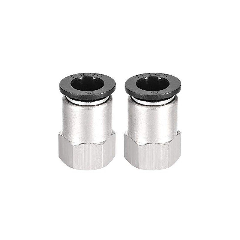 sourcing map Push to Connect Tube Fitting Adapter 12mm Tube