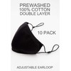 Econo High - Washable Reusable Black Cotton Face Mask Fabric
