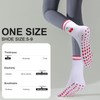 Women Cute Pilates Socks Grip Crew Yoga Socks Cherry Pattern