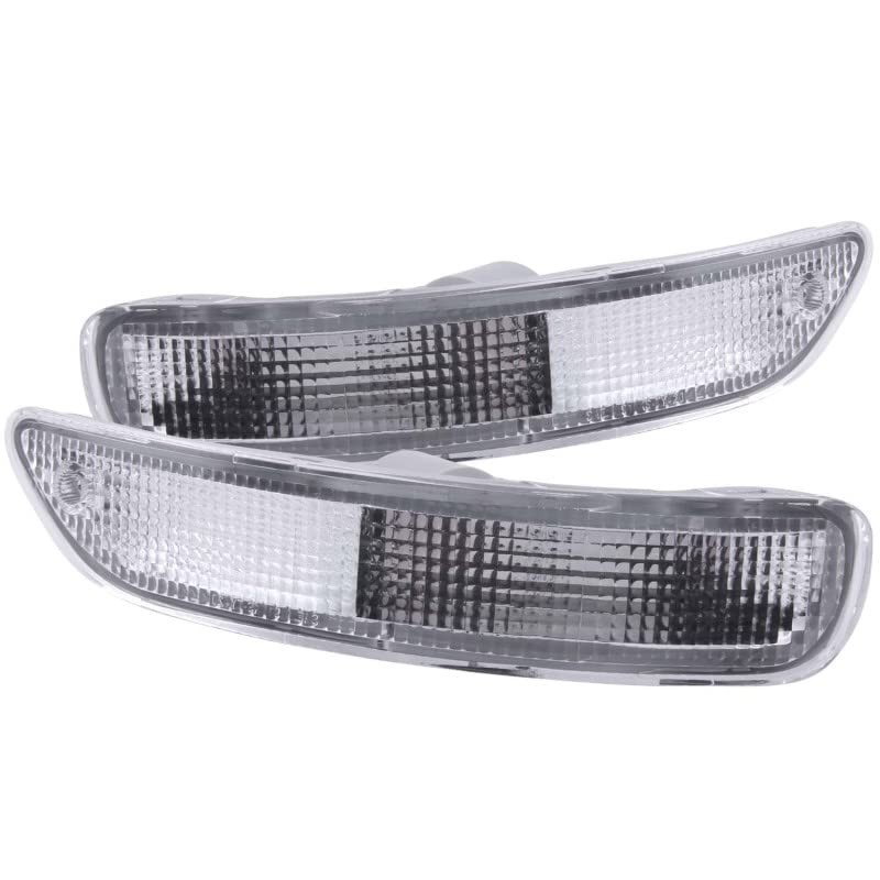 ANZO USA 511017 Clear Lens Front Bumper/Turn Signal Light Set
