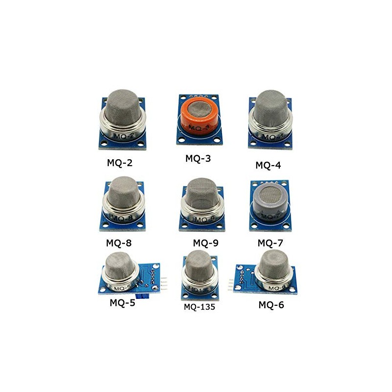 9pcs Gas Detection Sensor Module Gas Sensor Starter Kit MQ-2