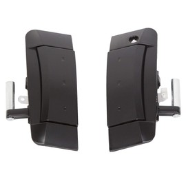 ECOTRIC Outside Door Handles Compatible with 2003-2009 Nissan 350Z Replacement for 80607-CD41E 80607-CD41D Exterior Outer Door Handles (Black, Driver&Passenger Side)