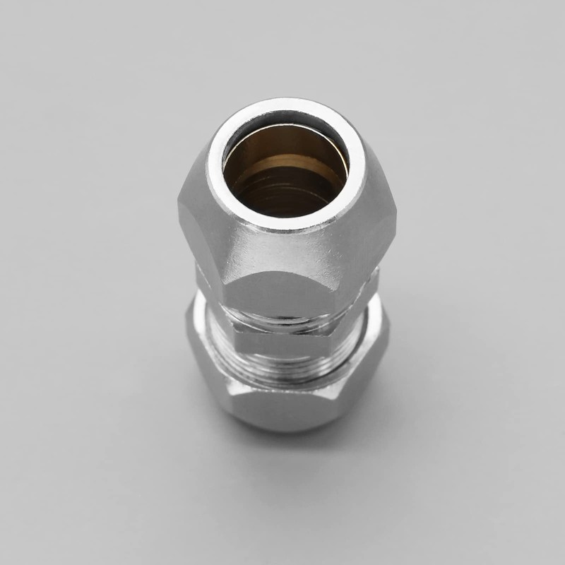 VGOL 2 x 8 mm Double Sleeve Pipe Fitting Straight