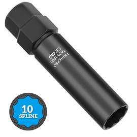 10 Spline Lug Nut Key, TA20-19/21 Lug Nut Socket Compatible with Bimecc 10-Spline Lug Nuts and Bolts,Wheel Lock Remover with19MM and 21MM Hex Drive, CR-MO
