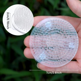 Mabor 4 Pcs Flower Frogs Round Plastic Flower Arrangement Holder Floral Pin Frog for Classroom Teaching, Home, Office, 7cm / 2.75 Inch