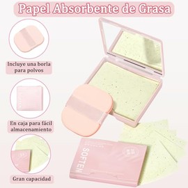 300 Hojas De Papeles Faciales De Arroz Para Piel Grasa