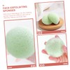 BIUDECO 2pcs Facial Sponges Dual-sided Exfoliating Cleansing Tools for Women