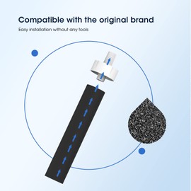 GLACIER FRESH - Filtros de botella de agua, repuesto para Brita BB06, filtro de botella de agua de lados duros y deportivos, 5 unidades